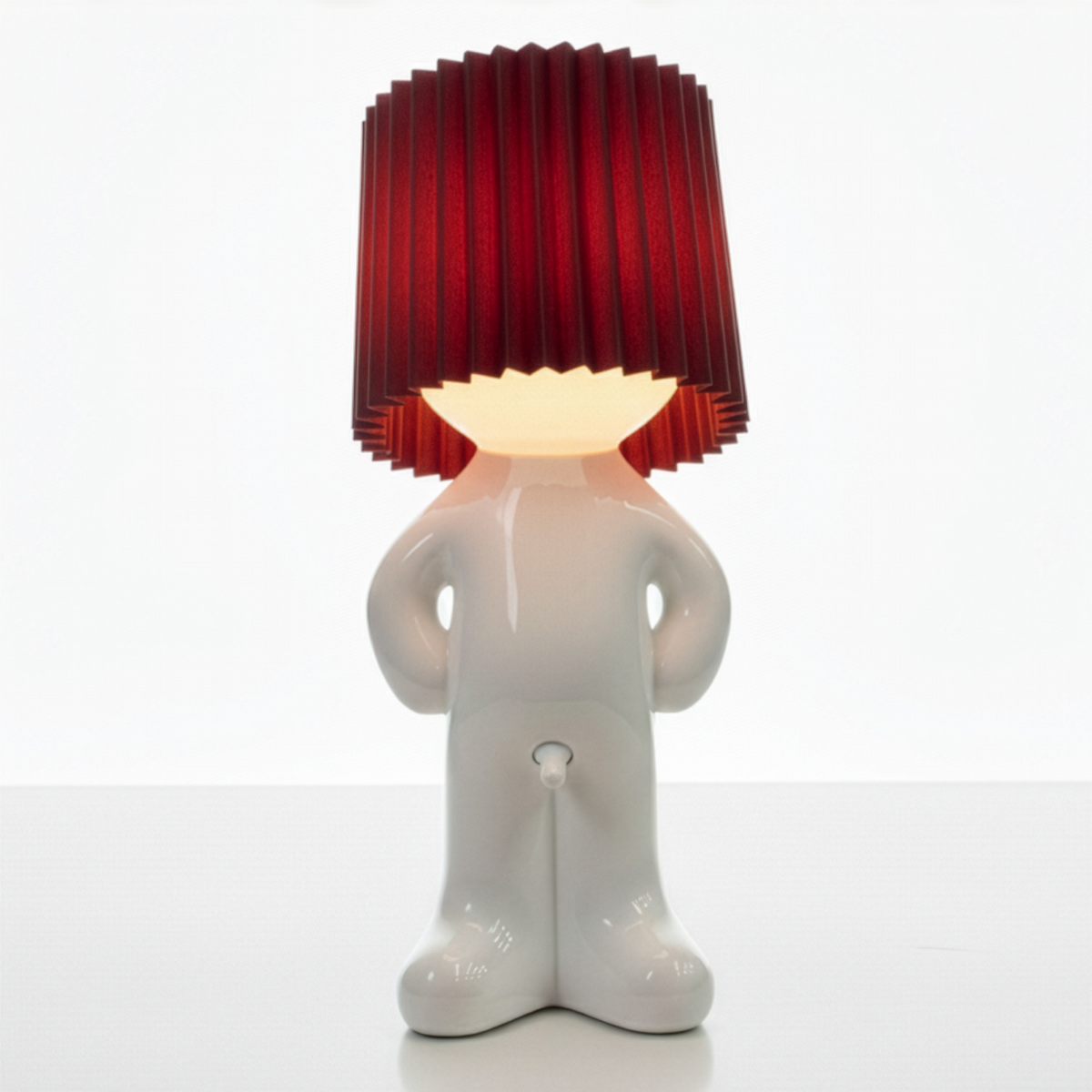 Humorous Battery-Powered Table Lamp with Dimmer | Wireless