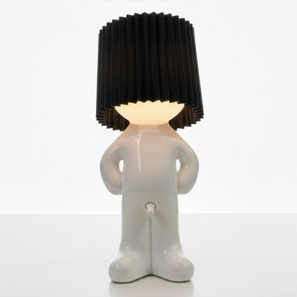 Humorous Battery-Powered Table Lamp with Dimmer | Wireless