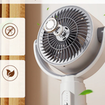 10W Quiet Stand Fan – Remote Control – 5 Speed Settings – Height Adjustable – Perfect for Office Use