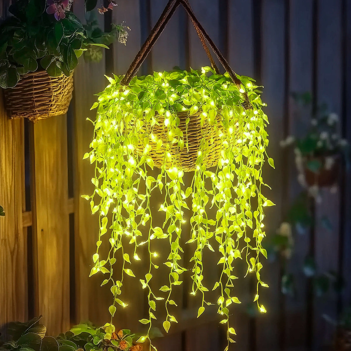 Warm White Glowing Flower Vine LED Garden Lamp