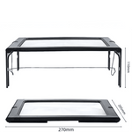 Foldable 3x Table Magnifier with LED Lighting for Hands-Free Reading