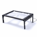 Foldable 3x Table Magnifier with LED Lighting for Hands-Free Reading