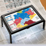 Foldable 3x Table Magnifier with LED Lighting for Hands-Free Reading