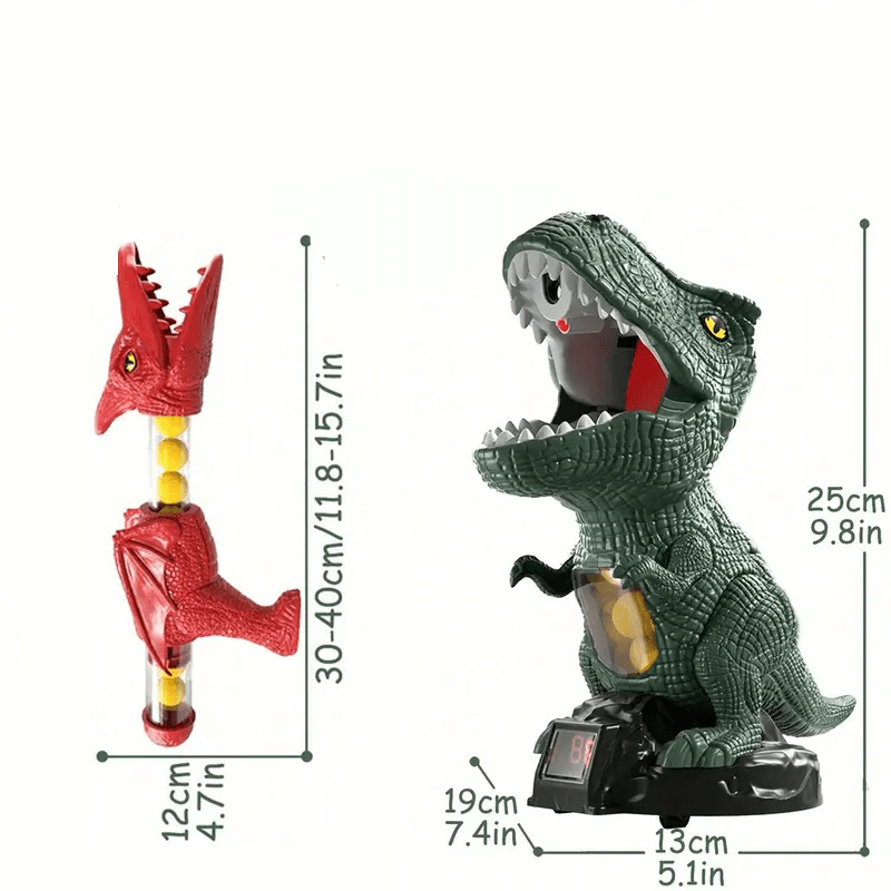 Dinosaur Shooting Game for Kids with Soft Foam Balls & Target