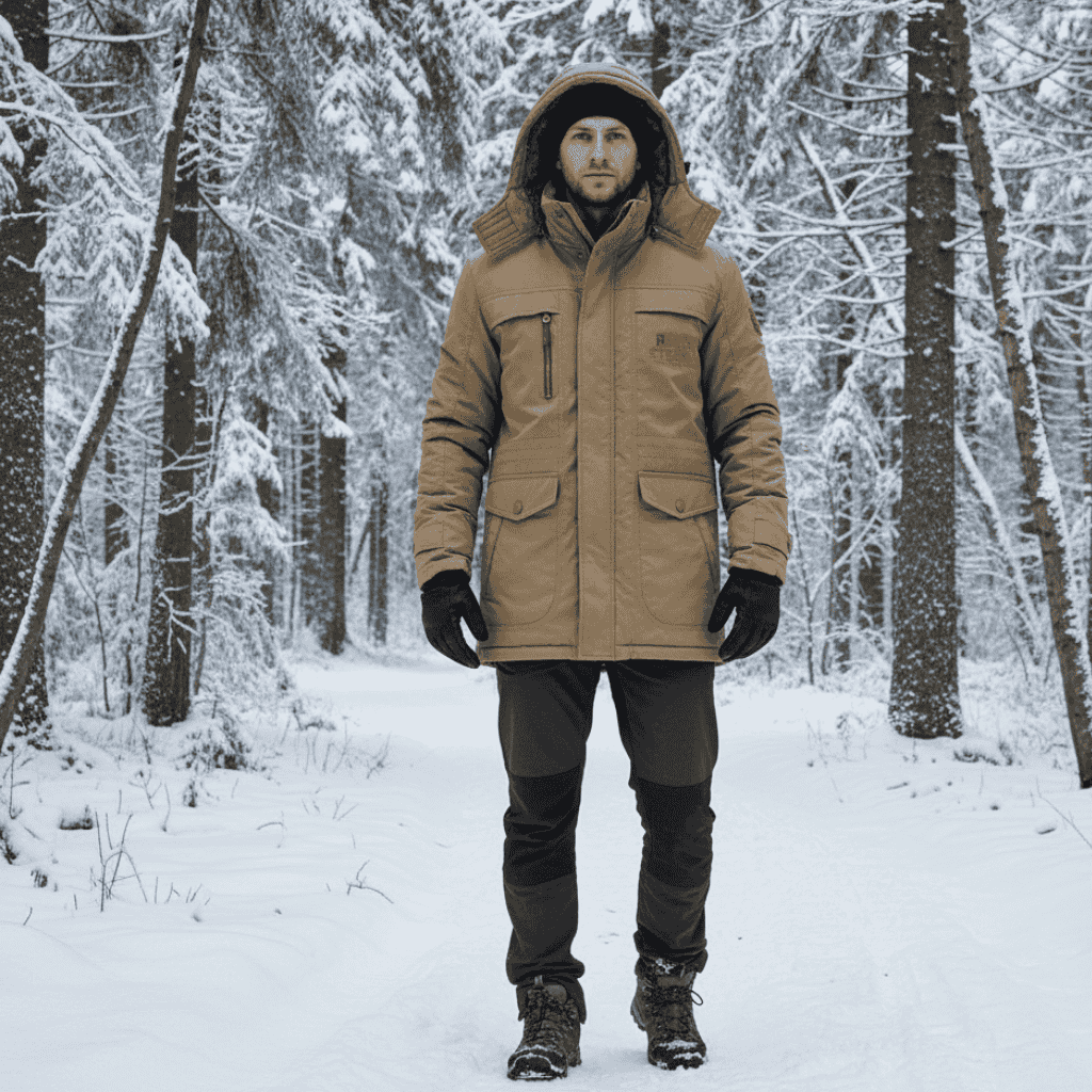 Padded Parka for Warmth and Protection on Cold Days