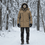 Padded Parka for Warmth and Protection on Cold Days