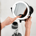 Rechargeable LED Wall-Mounted Makeup Mirror with Adjustable Lighting