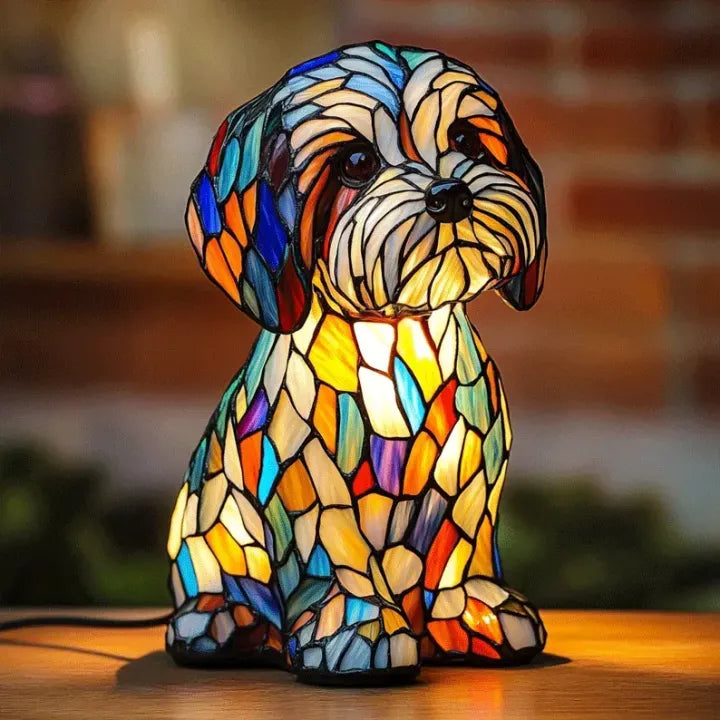 Handcrafted Dog Motif Lamp – Stylish Lighting for Dog Lovers