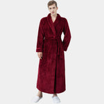 Men's Full-Length Thermal Winter Bathrobe for Relaxation
