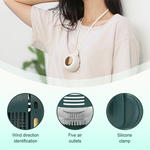 Mini Clip Fan – 3 Speed Settings, Quiet Operation, Rechargeable