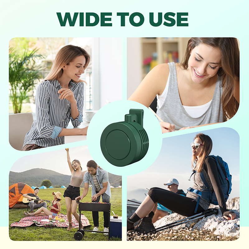 Mini Clip Fan – 3 Speed Settings, Quiet Operation, Rechargeable