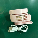 Mini Clip Fan – 3 Speed Settings, Quiet Operation, Rechargeable