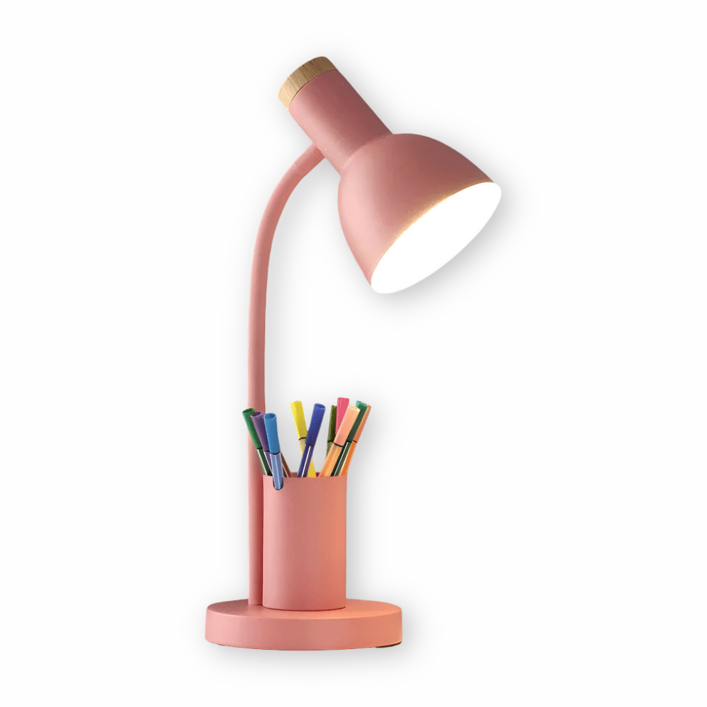 Modern LED Desk Lamp with Pen Holder for Office and Home