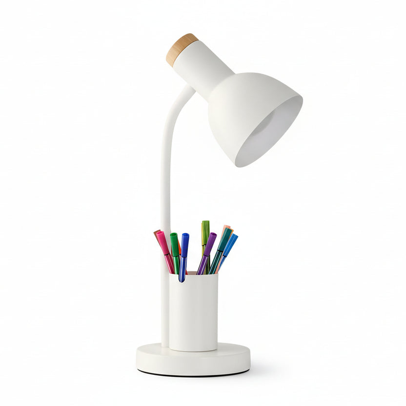 Modern LED Desk Lamp with Pen Holder for Office and Home