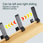 Scandinavian Style Wall Coat Rack with Adjustable Hooks – Wood and Metal Design