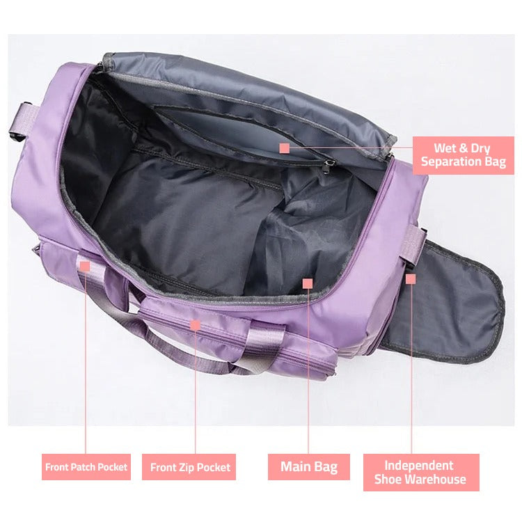 Travel Sport Duffle Bag | Multiple Compartments with Shoe Compartment
