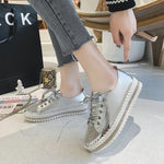 Glitter Metallic Women's Sneakers | Shimmering Casual Shoes | Comfortable Everyday Footwear with 3 cm Heel
