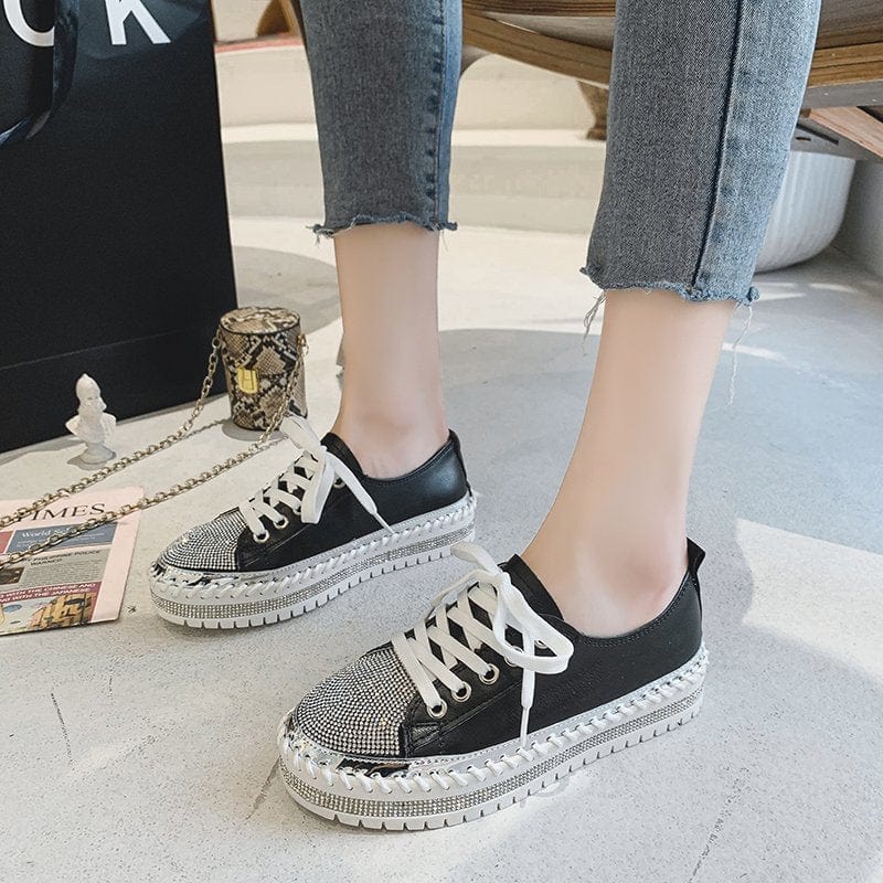 Glitter Metallic Women's Sneakers | Shimmering Casual Shoes | Comfortable Everyday Footwear with 3 cm Heel