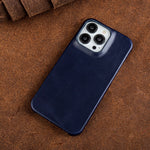 Genuine Leather Oil Wax iPhone Case