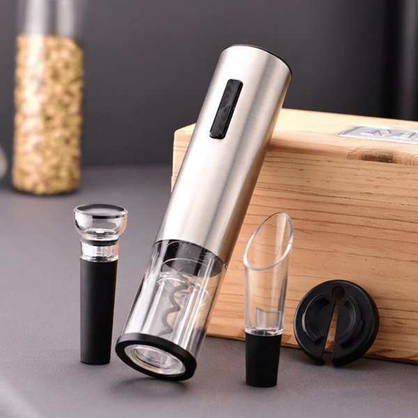 4-in-1 Electric Wine Opener for Effortless Opening & Serving