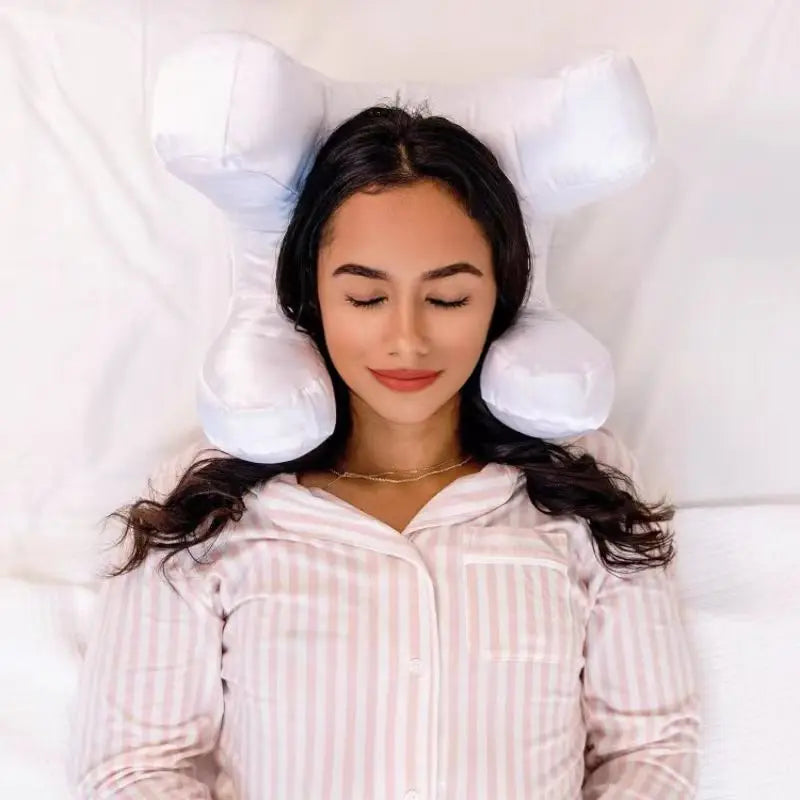 Ergonomic Anti-Wrinkle Silk and Cotton Pillow – Ideal Support for Restorative Sleep