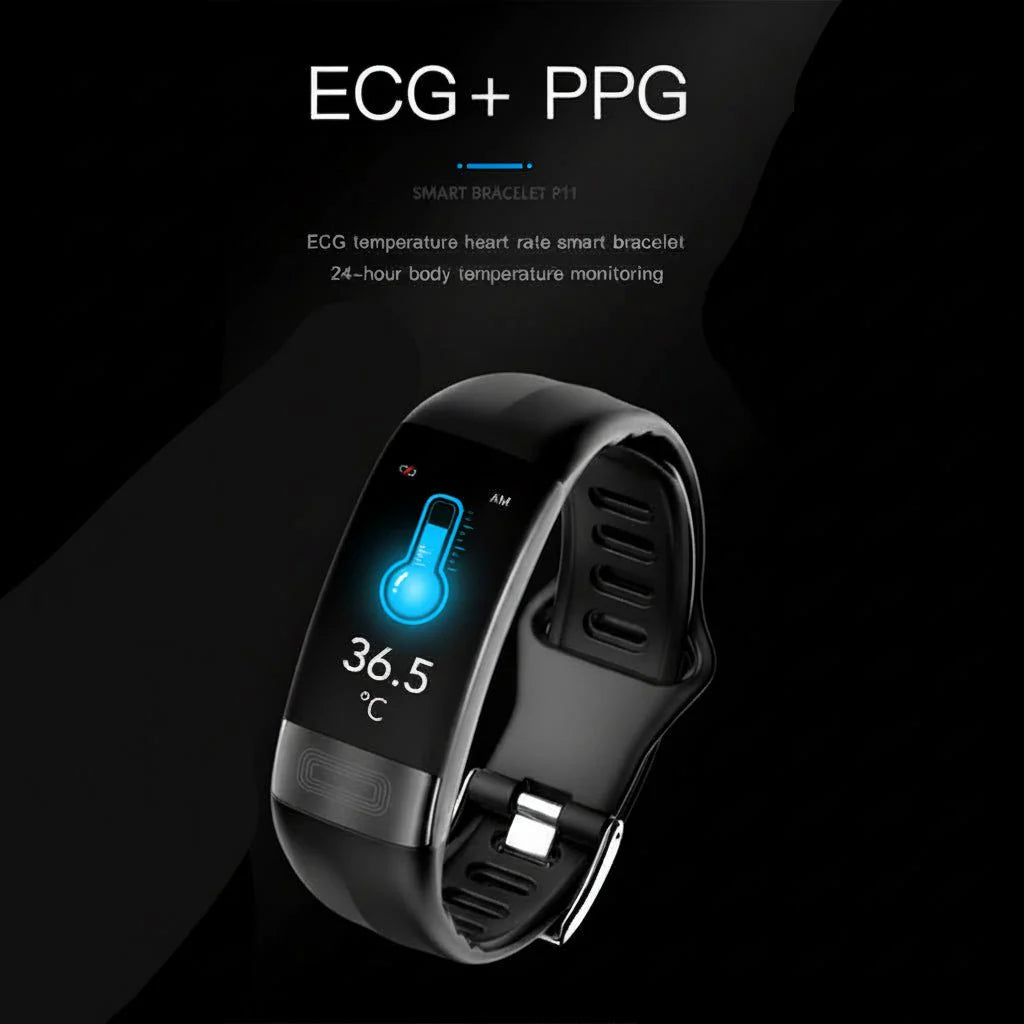Smartwatch with ECG, Blood Pressure, and Sleep Monitoring