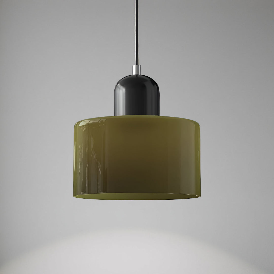 Modern Iron and Glass Pendant Ceiling Light