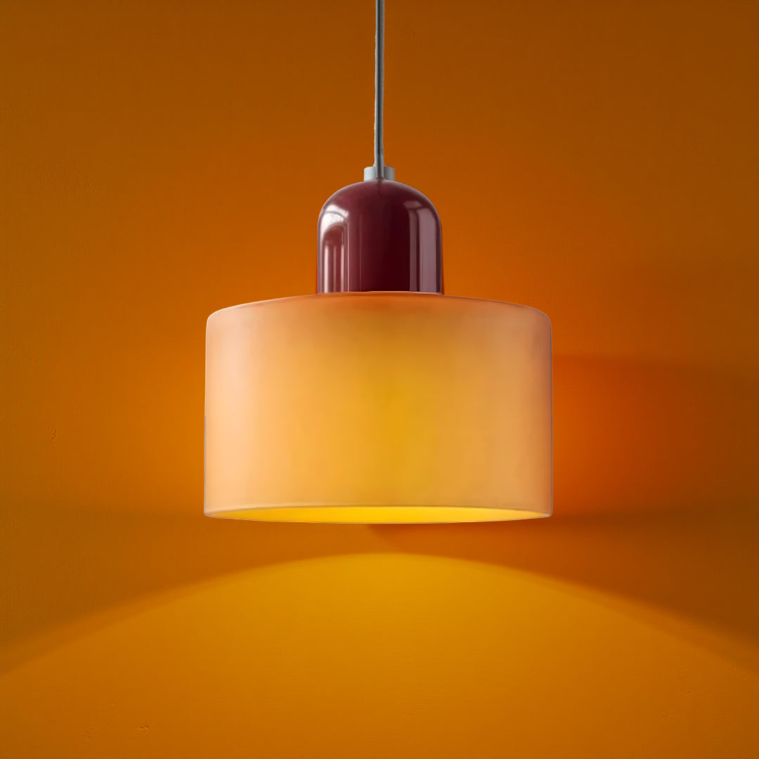 Modern Iron and Glass Pendant Ceiling Light