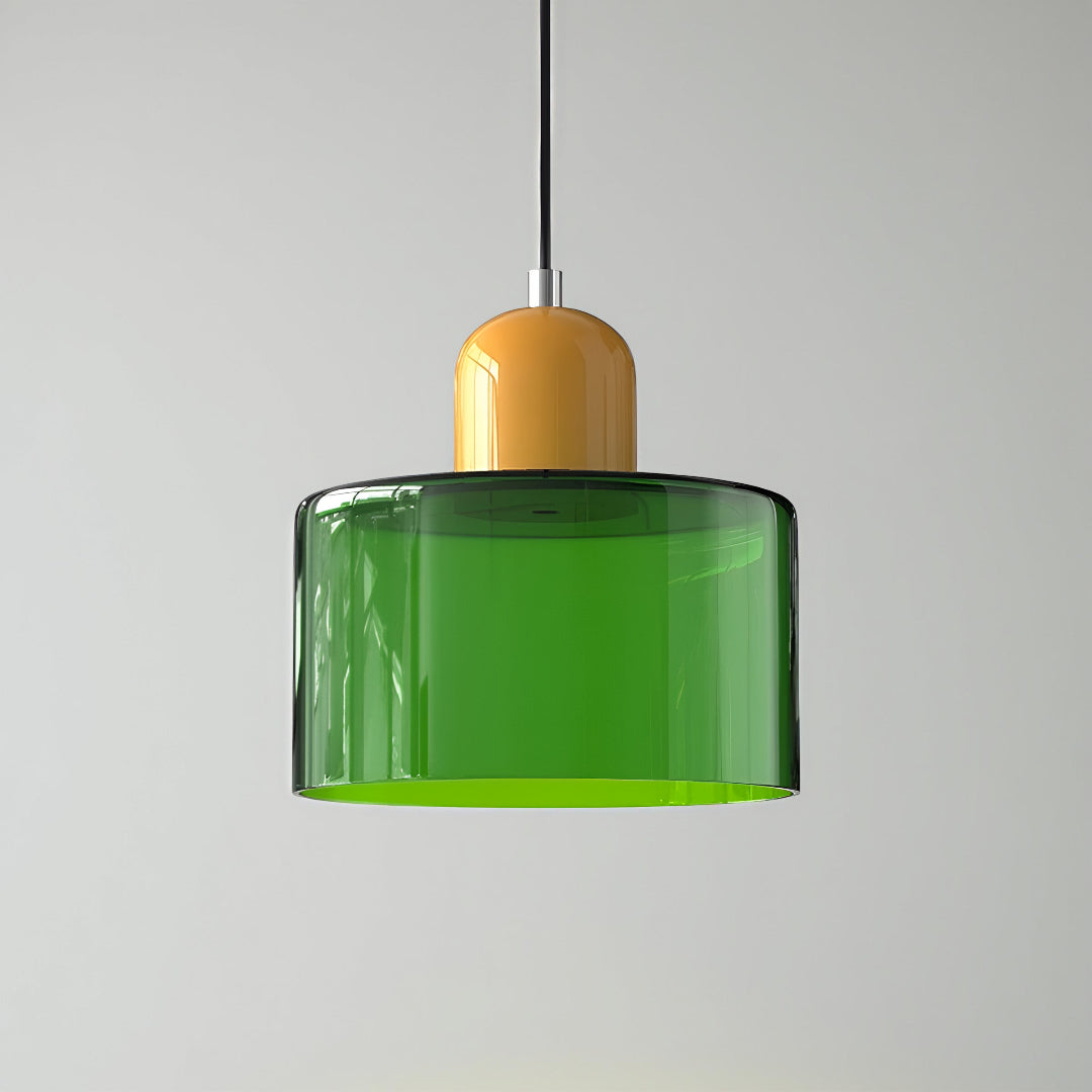Modern Iron and Glass Pendant Ceiling Light