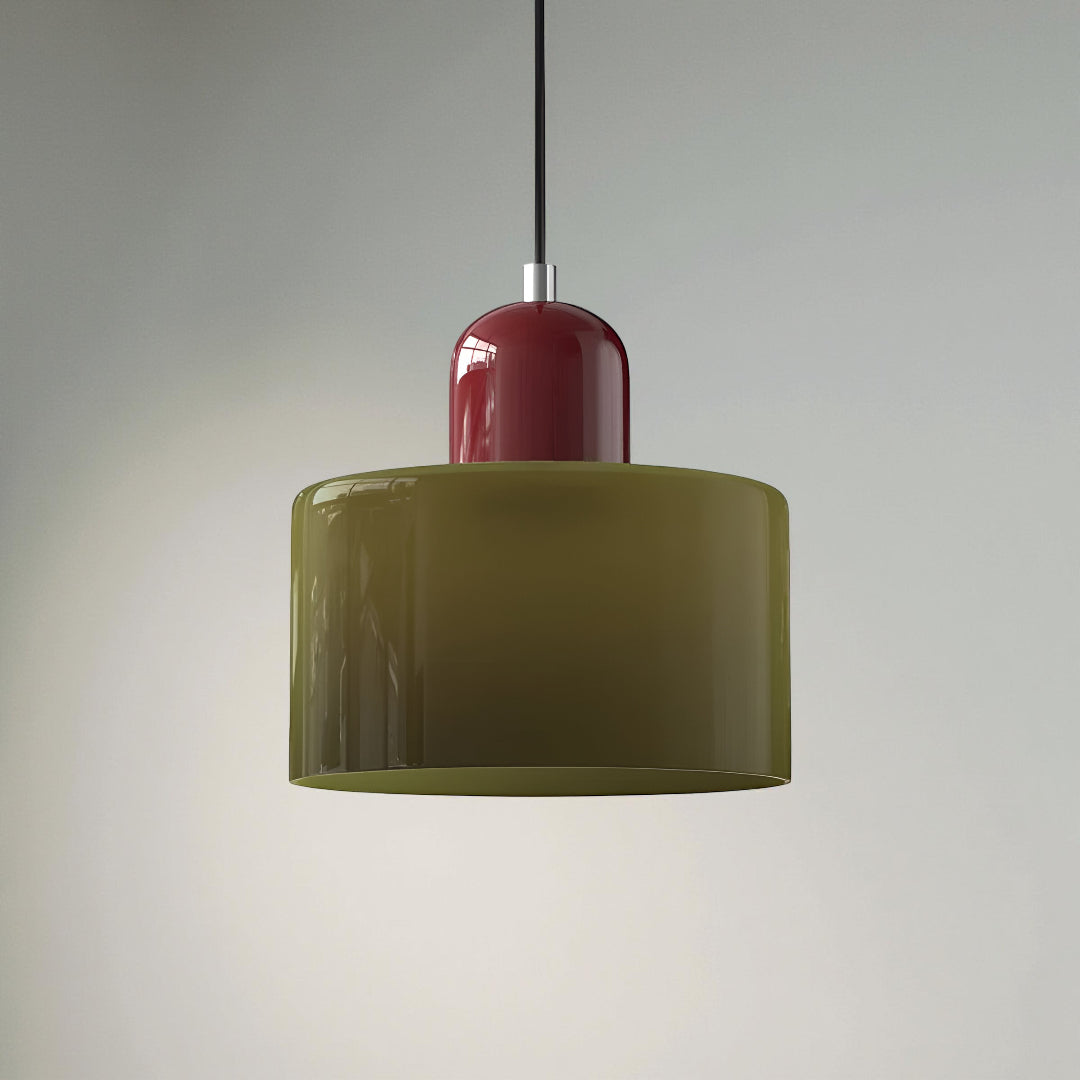 Modern Iron and Glass Pendant Ceiling Light