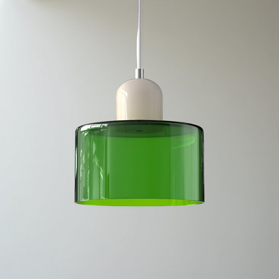 Modern Iron and Glass Pendant Ceiling Light