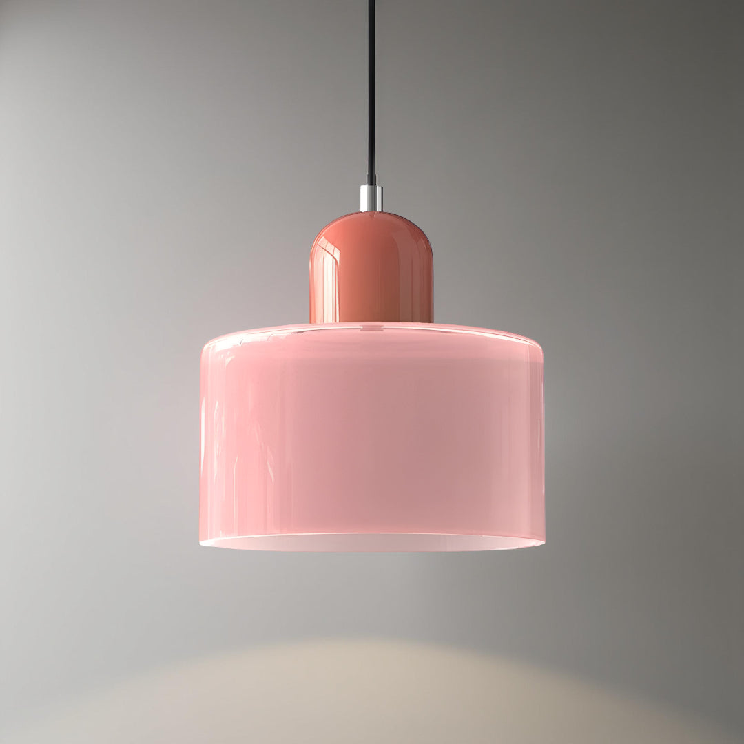 Modern Iron and Glass Pendant Ceiling Light