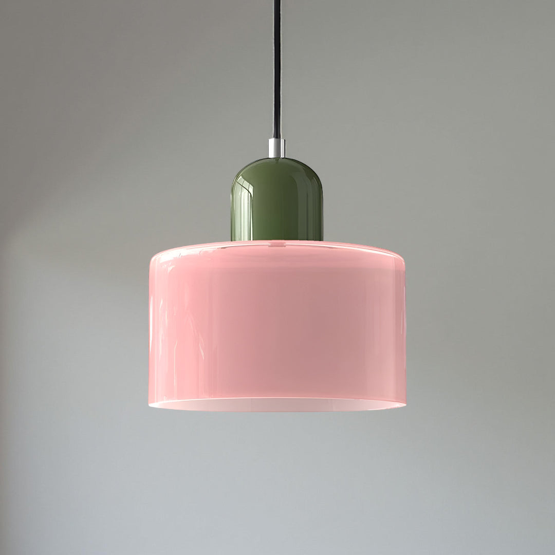 Modern Iron and Glass Pendant Ceiling Light