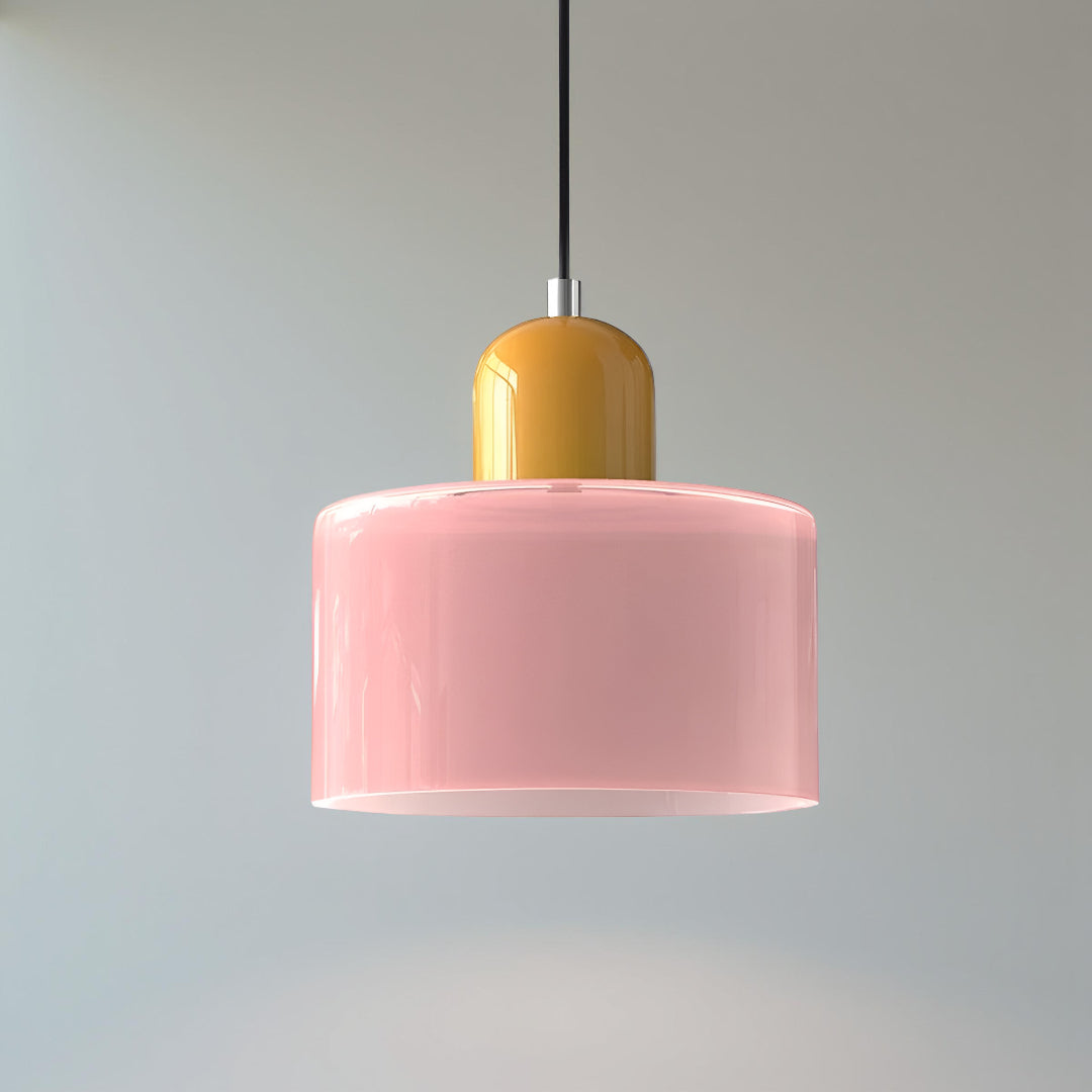 Modern Iron and Glass Pendant Ceiling Light