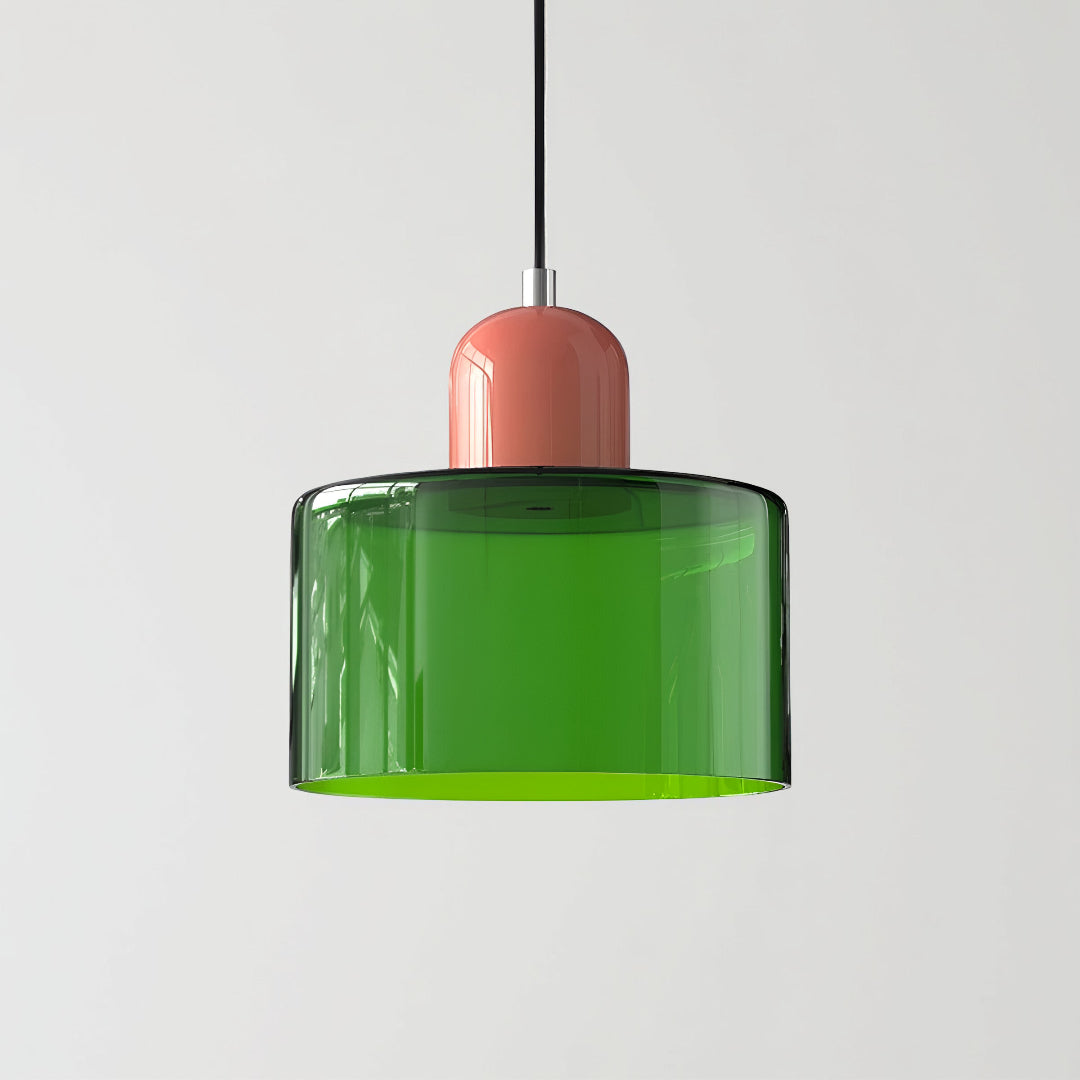 Modern Iron and Glass Pendant Ceiling Light