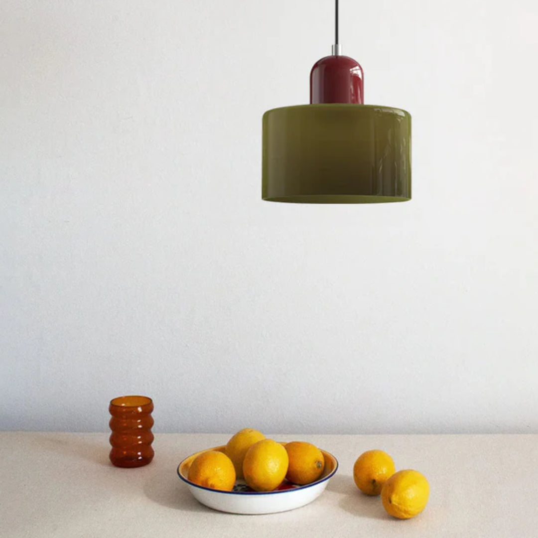 Modern Iron and Glass Pendant Ceiling Light
