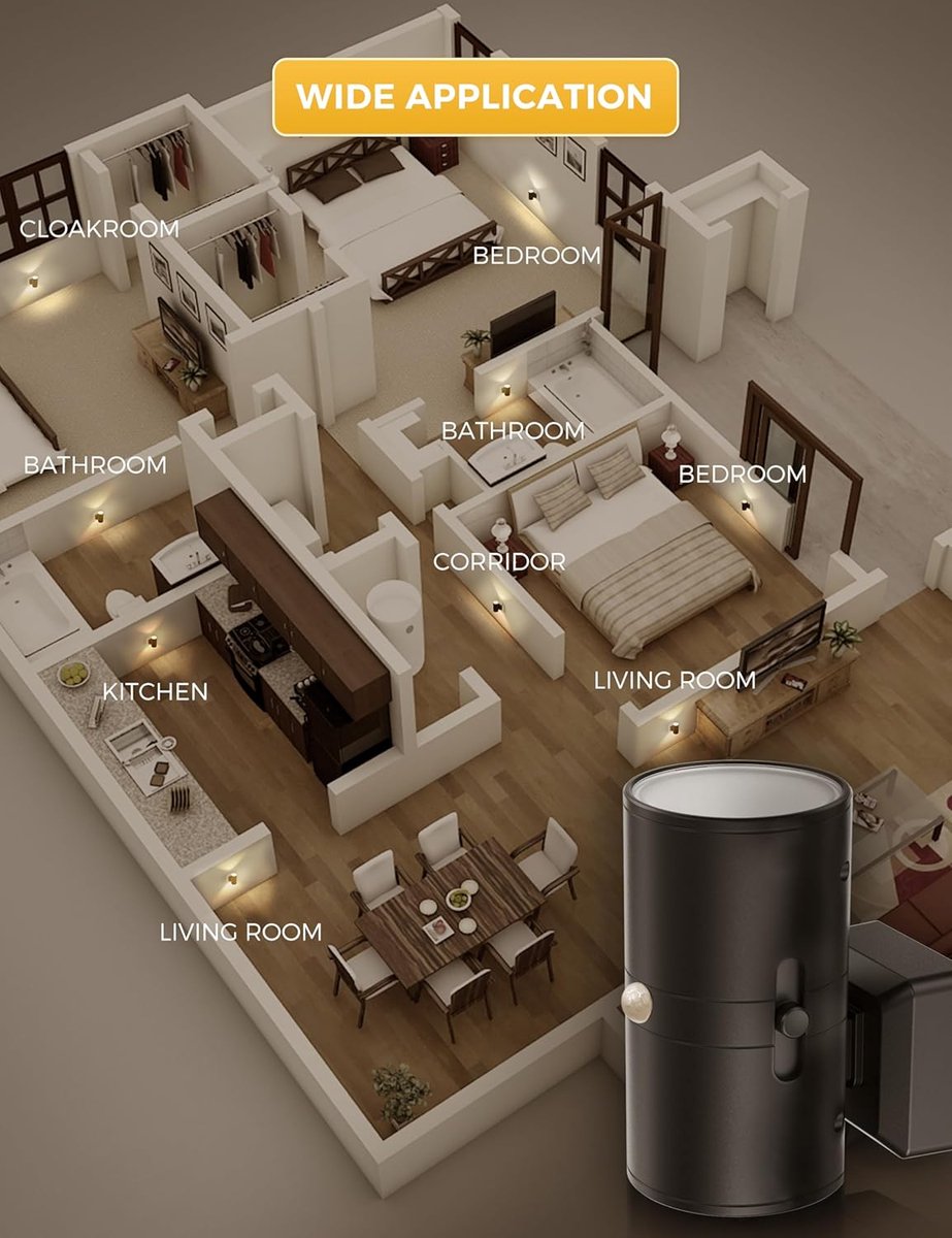 Dimmable LED Plug-in Night Light for Hallway and Bedroom
