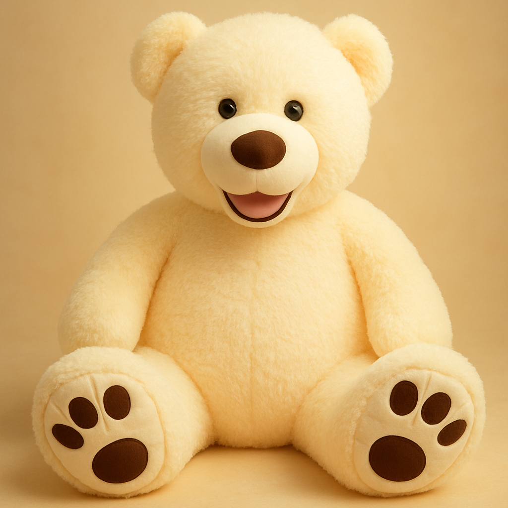 Large Soft Cuddly Plush Teddy Bear Toy with Outer Cover