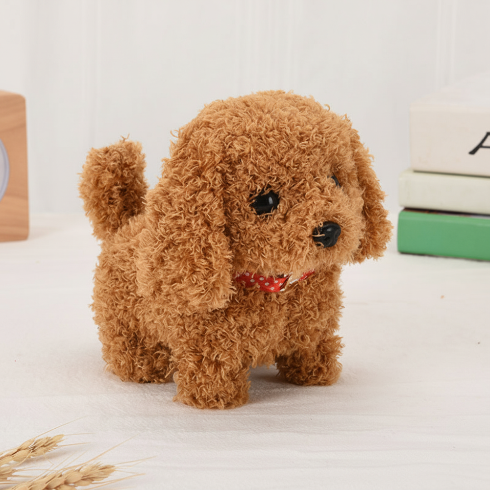 Interactive Plush Puppy Toy with Realistic Sounds and Movements