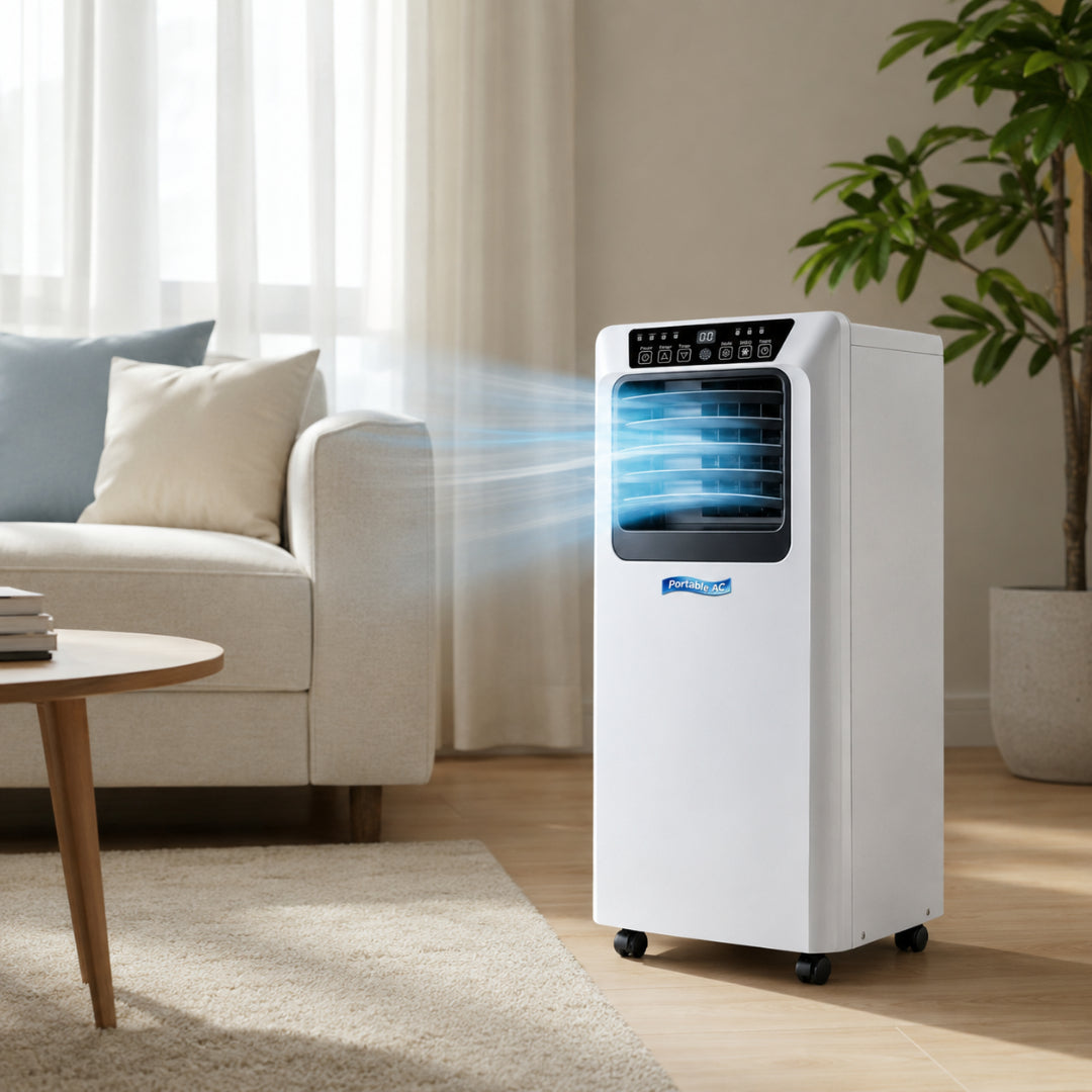 Compact Silent Portable Air Conditioner - 9000 BTU Energy Efficient