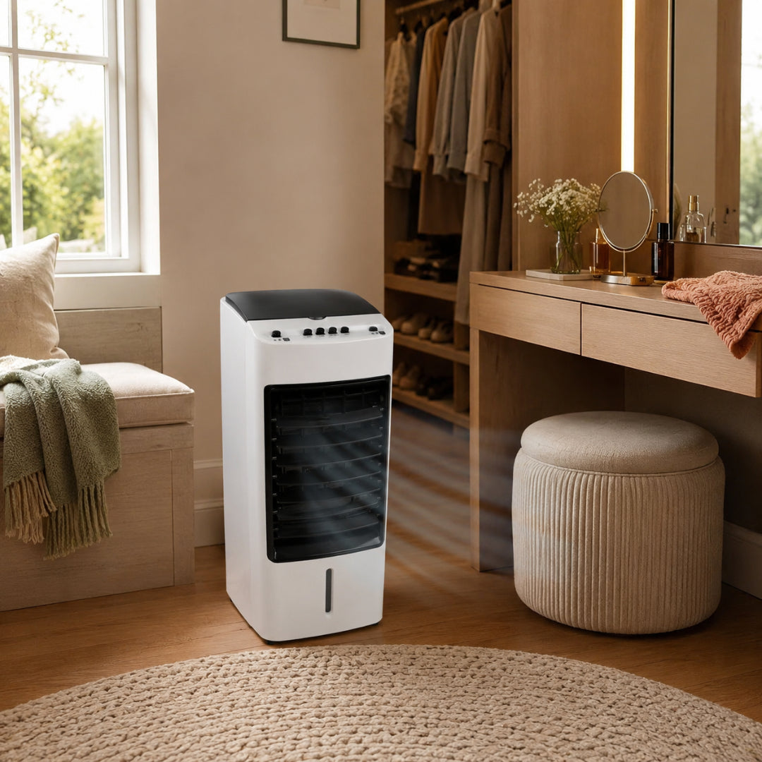 Portable Evaporative Cooler and Fan for Large Rooms