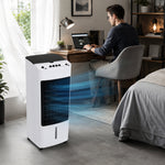 Portable Evaporative Cooling Fan with Large Water Tank and Quiet Operation