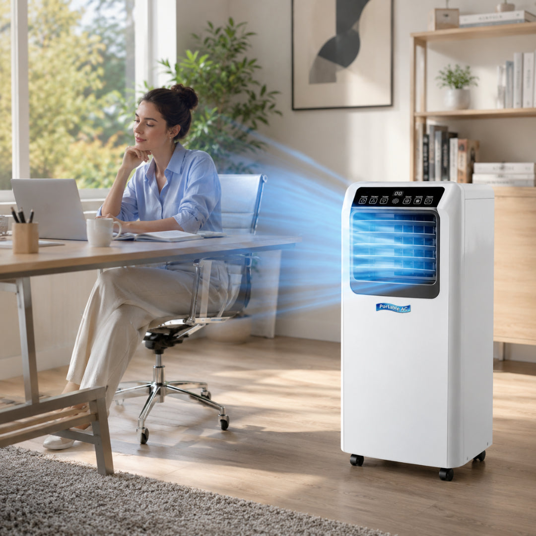 Compact Portable Air Conditioner - Indoor Cooling and Dehumidifier Fan, 7000 BTU