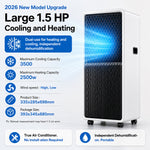 Smart WiFi Portable Air Conditioner with Cooling, Heating, and Dehumidification Features