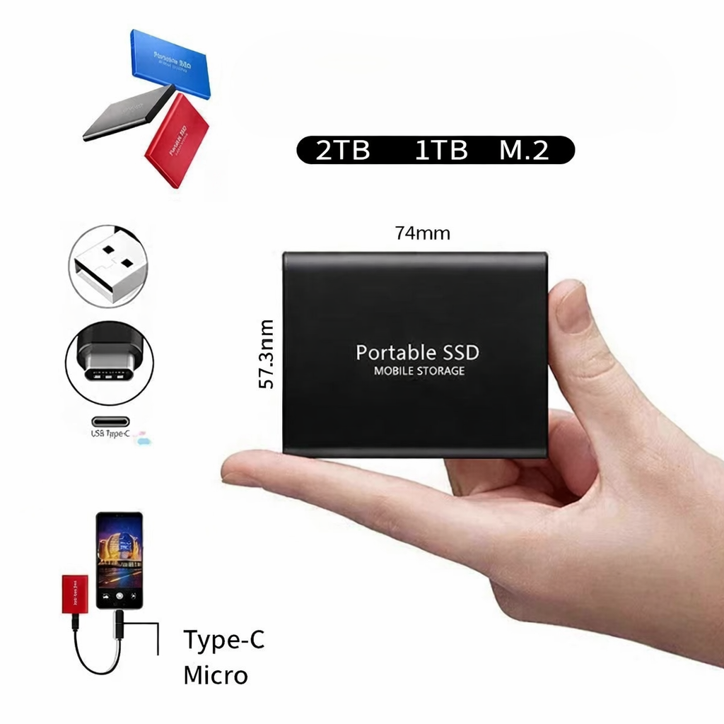 2TB External SSD – High-Speed & Portable