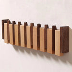 Folding Piano Style Wall Coat Rack with Hooks - Entryway Organizer
