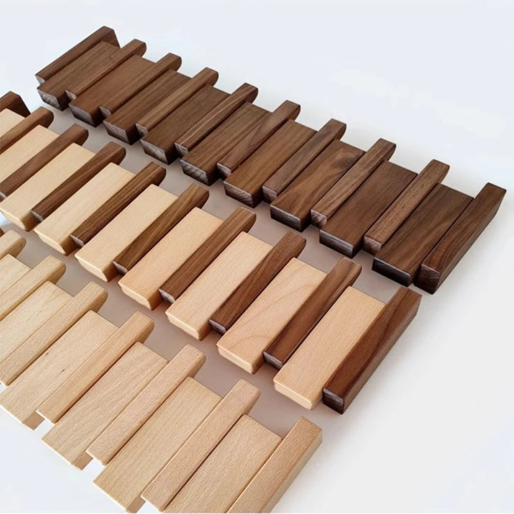 Folding Piano Style Wall Coat Rack with Hooks - Entryway Organizer