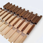 Folding Piano Style Wall Coat Rack with Hooks - Entryway Organizer