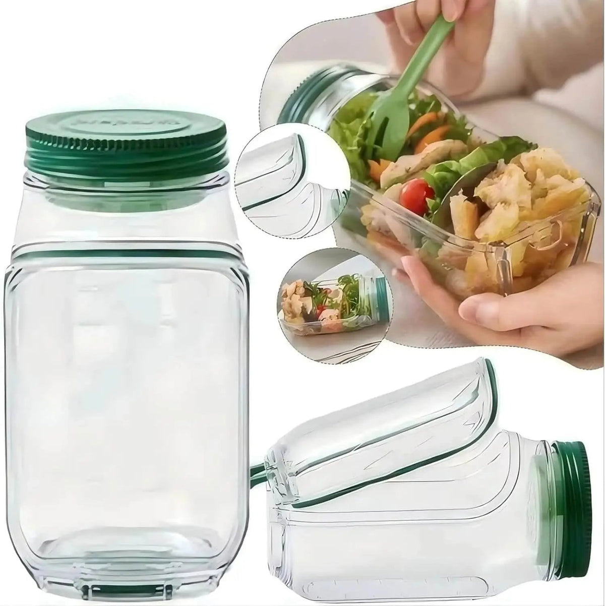High-Quality Salad Container with Leak-Resistant Lid - BPA-Free