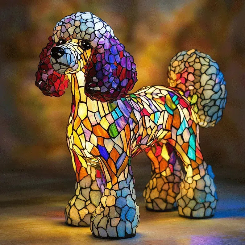 Handcrafted Dog Motif Lamp – Stylish Lighting for Dog Lovers